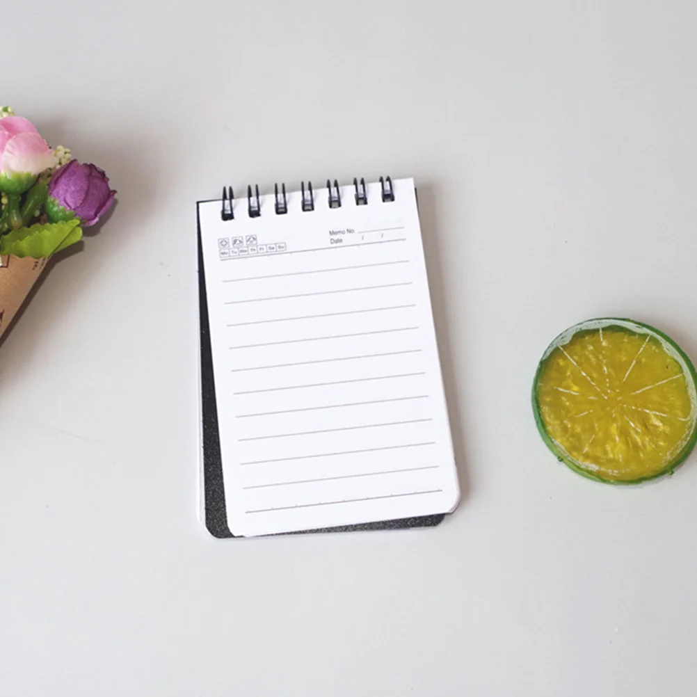 

Spiral Notebook Mini Memo Top Pad Portable Journal Bound Pads Notepad Pocket Note Grocery Wirebound Binding Lists Notebooks