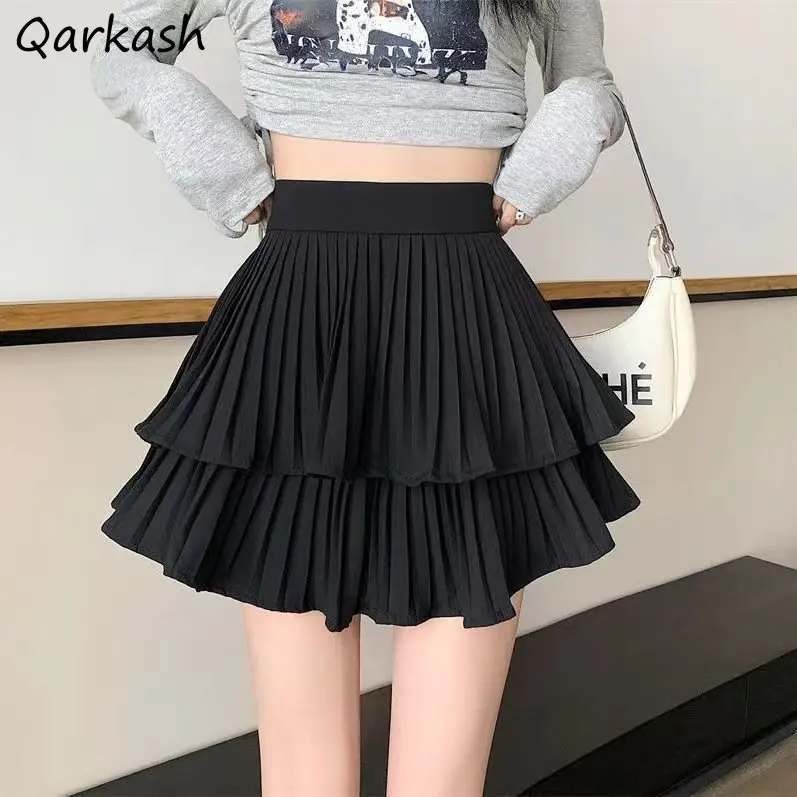 

Mini Skirts Women Ball Gown Hotsweet Summer High Waist Elegant Vacation Streetwear Vintage Korean Style Fashion Daily All-match