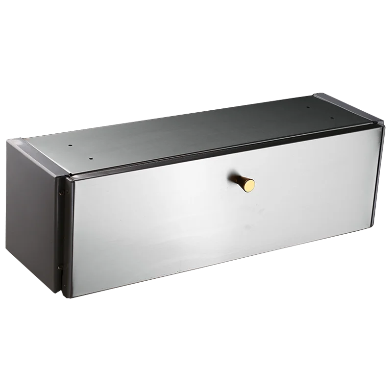 Wall-mounted seasoning rack kitchen cabinet shelf down seasoning storage box wall nail-free 304 stainless steel