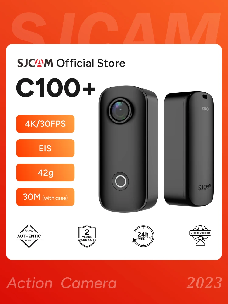 Sjcam C100 Plus Action Camera 4K 30M Impermeabile 2.4G Wifi Action Sport Action Cam Eis Casco Da Bicicletta Moto