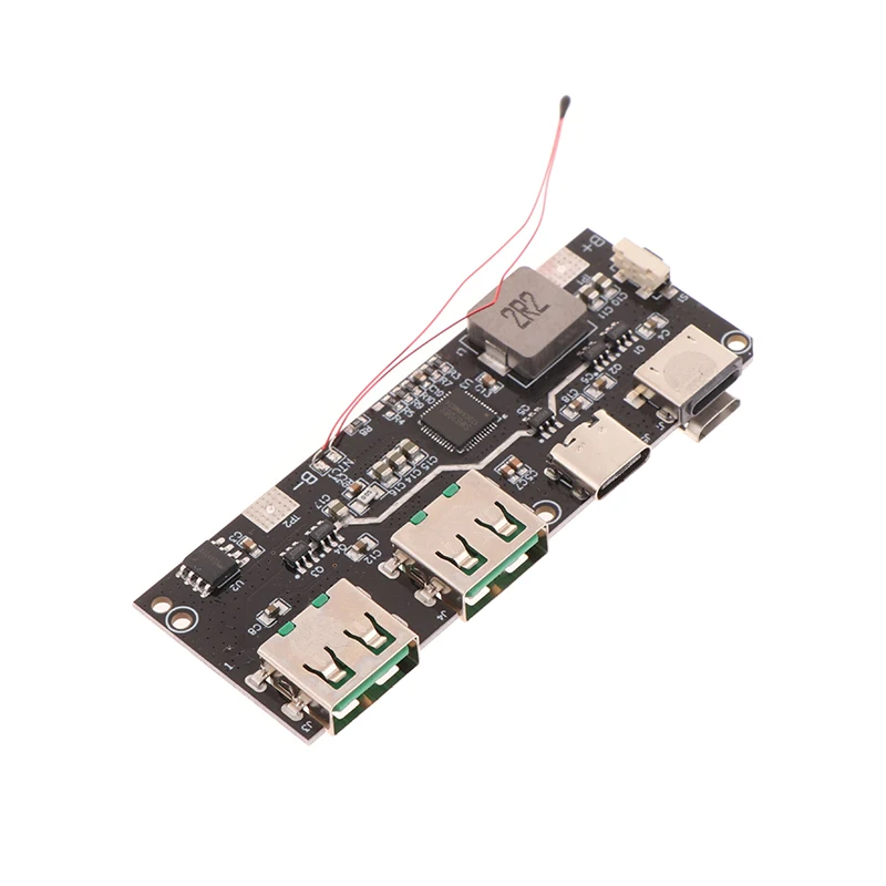 Power Bank QC4.0+PD3.0 LED Dual USB 22.5W Micro/Type-C USB Mobile Power Bank 18650 Charging Module Temperature / Circuit Protection