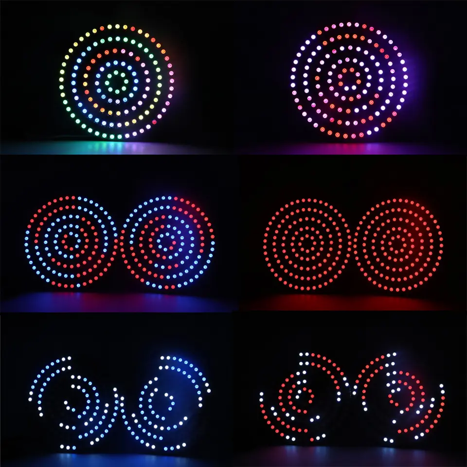 1-10PCS WS2812B Addressable LED Ring 8 16 24 35 45 241LEDS WS2812 5050 Built-in RGBIC Round Modules Light Lamp Smart Development image 5
