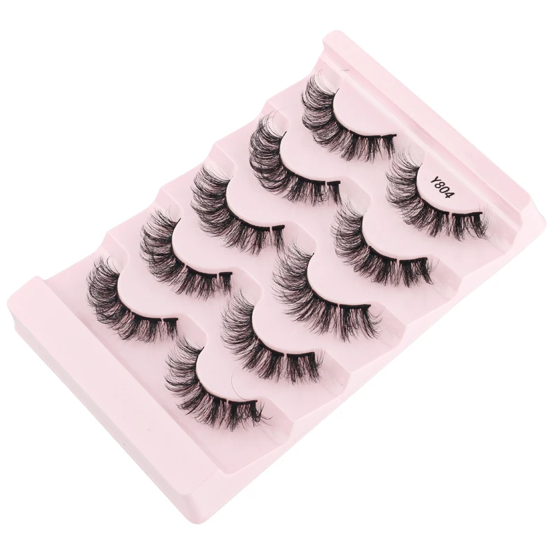Reusable Faux Mink False Eyelashes Crisscross Lashes