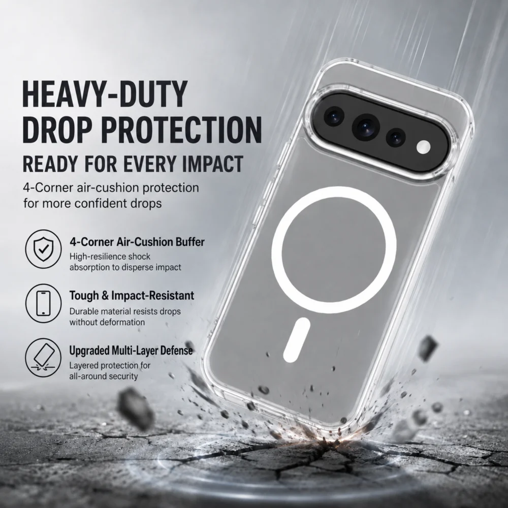 Lereach Magnetic Crystal Clear Ultra-Thin Shockproof Phone Case | Anti-Scratch