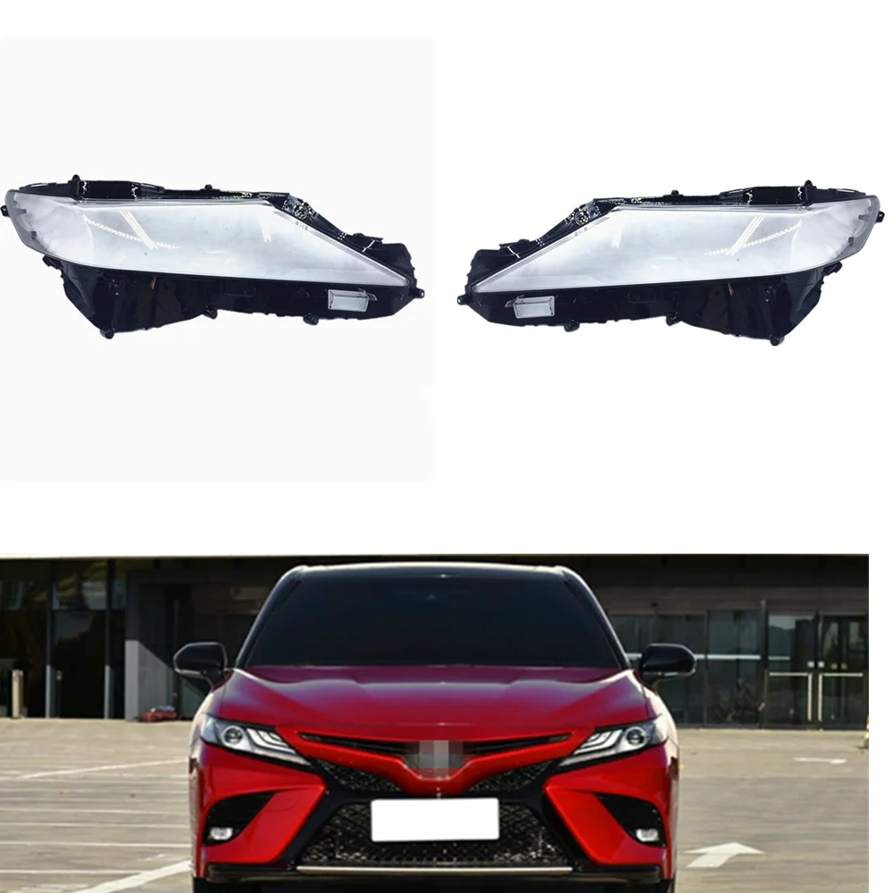 

Headlight Front Lamp Lens Cover Replacement Kit For Toyota Camry 2018 2019