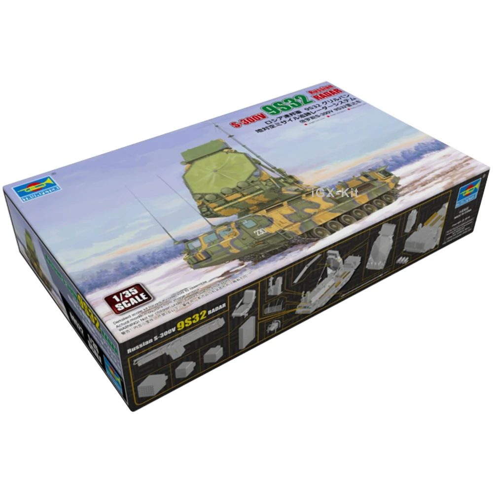 

Trumpeter 09522 1/35 Russian S300 S-300V 9A32 Radar Vehicle Car Military Assembly Plastic Gift Toy Model Building Kit