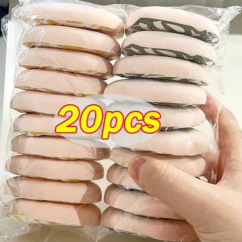 Almohadillas de esponja para base correctora, almohadillas de maquillaje de gran tamaño, supergruesas, para uso en seco y húmedo, 20 piezas XL