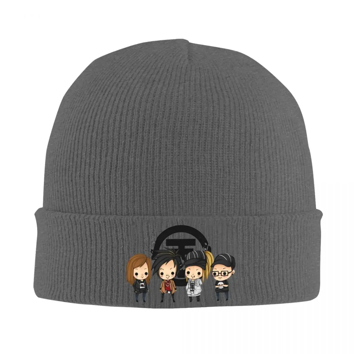 

Tokio Hotel Pop Punk Hat Autumn Winter Beanies Street Rock Band Cap Female Male Acrylic Knitted Hat