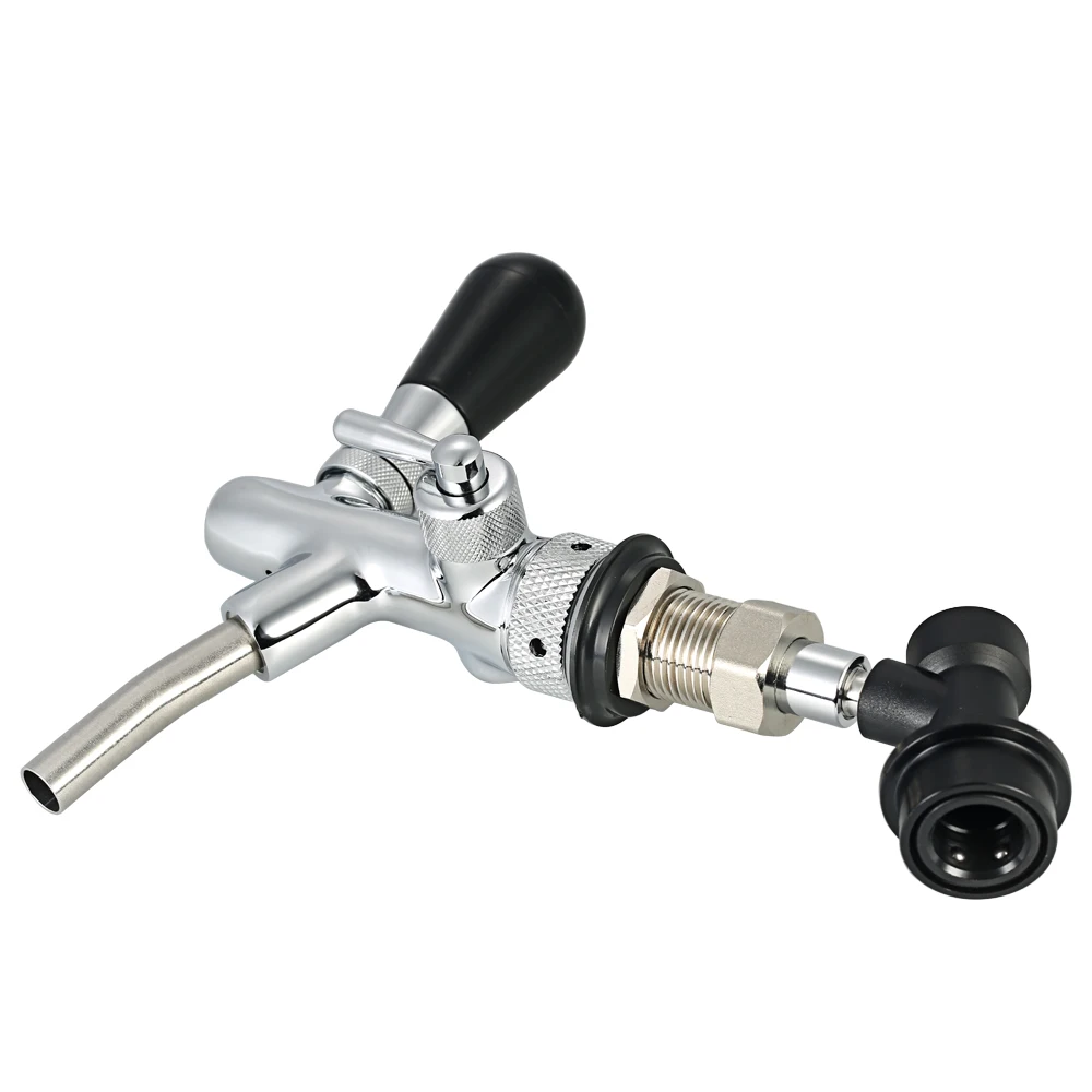 Beer Tap Adjustable Flows Home G5/8 Shank Long Stem Brew Keg Taps