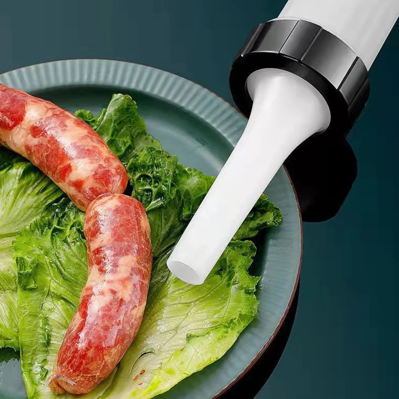 Manual Sausage Stuffing Machine Homemade Sausage Stuffer Syringe Stuffer Gadgets Manual Meat Injector Tools sausage stuffer