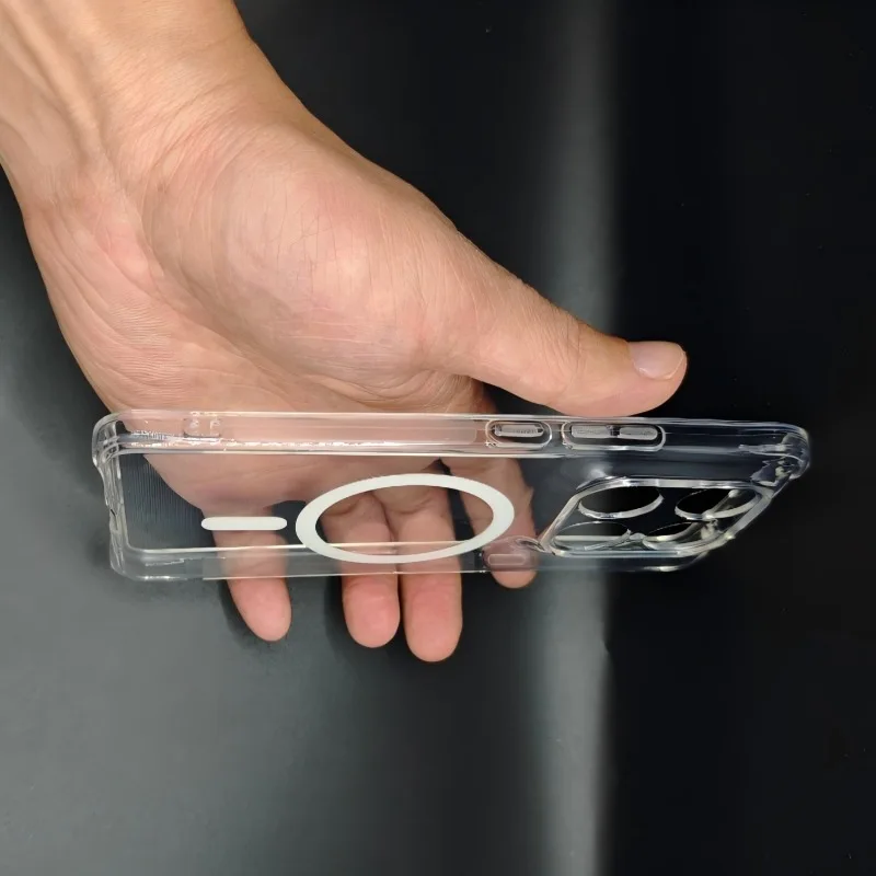 Magnetic Transparent Magsafe Soft Case Cover