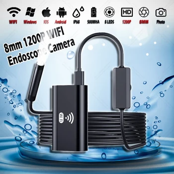 6/8.5mm Industrial Rotary Endoscope Automotive Boroscope Visible Cable Pipe Inspection Tools Cameras For Cars With Articulation 1