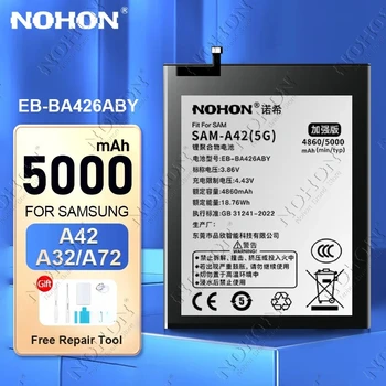 Batteria NOHON EB-BA426ABY per Samsung A42 A32 A72 5G SM-A326B SM-A426B SM-A726B 4860mAh Batterie per Telefono in Polimero di Litio