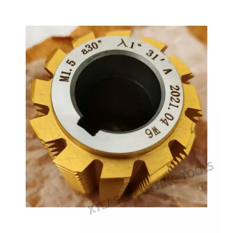 HSS Standard PA30 Module M1.5 M1.75 M2 M2.25 M2.5 27mm hole Involute Spline Gear Hob Cutter gear hob cutter