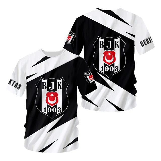 Türkiye beşiktaş İstanbul futbol T Shirt 3D baskı yaz T-Shirt boy kadın  T-Shirt Harajuku yeni promosyon Tees - AliExpress