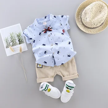 New Summer Baby Clothes Suit Kids Boys Clothing Children Casual Shirt Shorts 2Pcs/Sets Toddler Sports Costume Infant Tracksuits 5