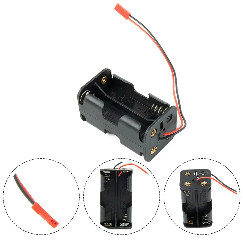 

Receiver Battery Pack Case Box AA Battery Connector Insert Compartment For 1/10 RC Nitro Car HSP Himoto HPI