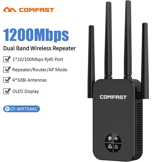 Wifi Repeater Wifi Signal Amplifier 5g 2.4g Increases Wi Fi Range Extender  Wi-fi Booster Wireless Repeater Long Range For Home - Routers - AliExpress