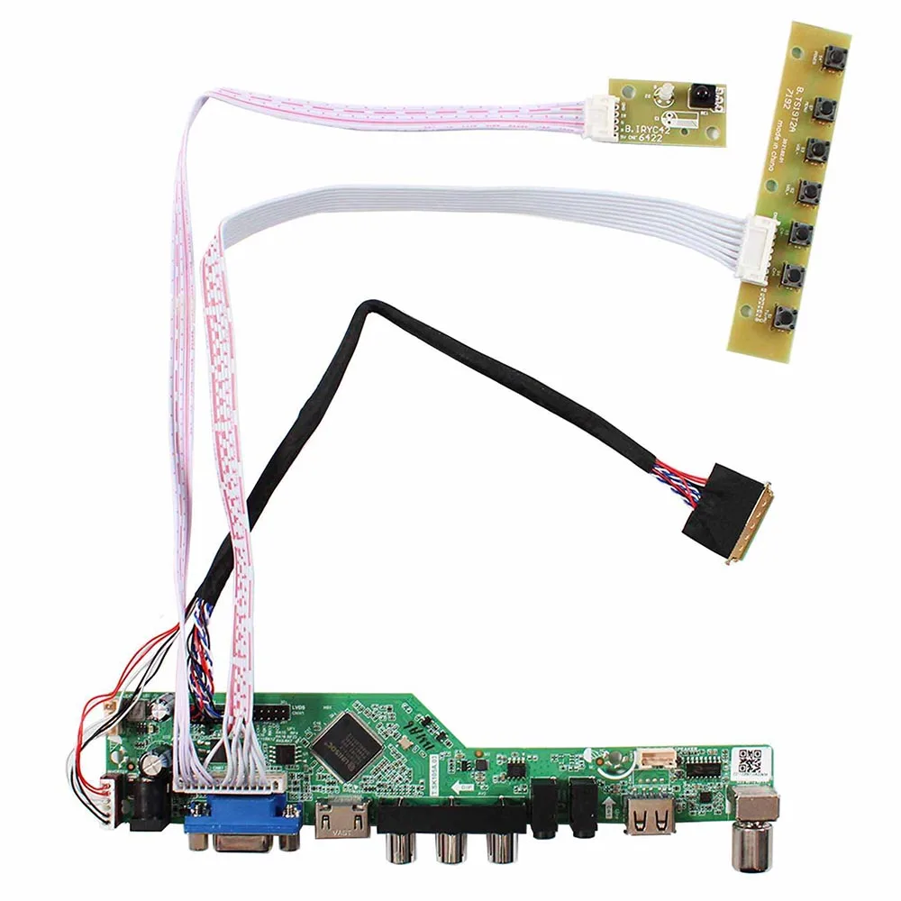 

ТВ HD MI VGA AV USB аудио ЖК-контроллер плата для 10,1 дюймового LTN101NT02 B101AW03 1024X60 0 LCD