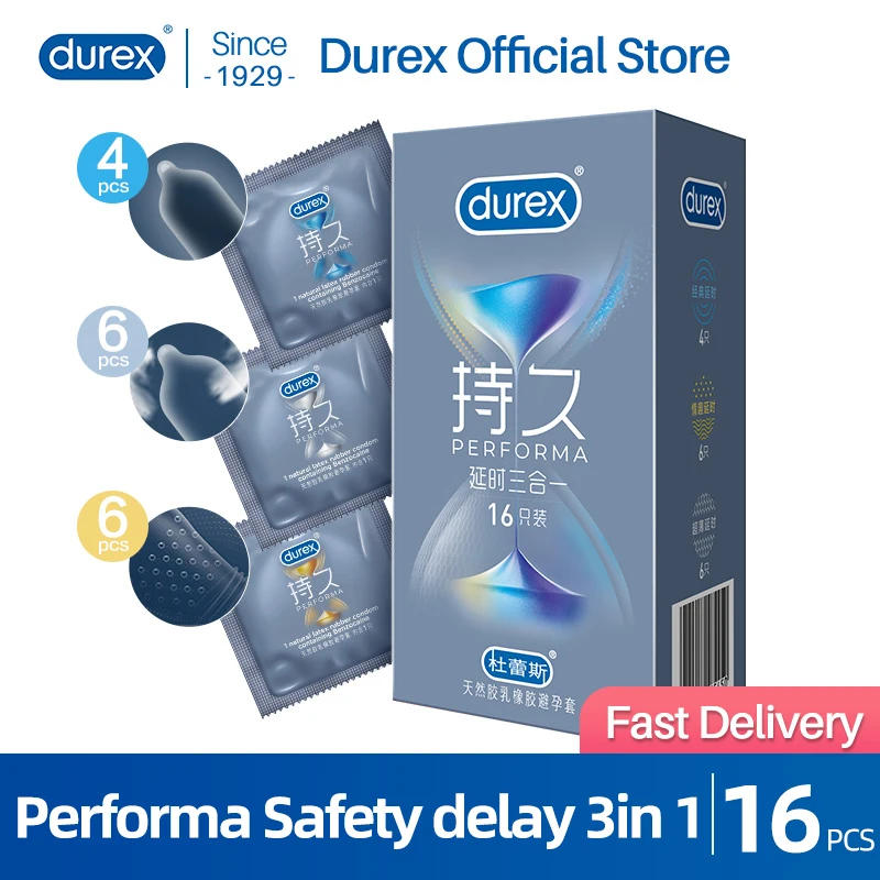 New Durex Condoms Performa 3 In 1 Safe Delay Climax Long Lasting Climax