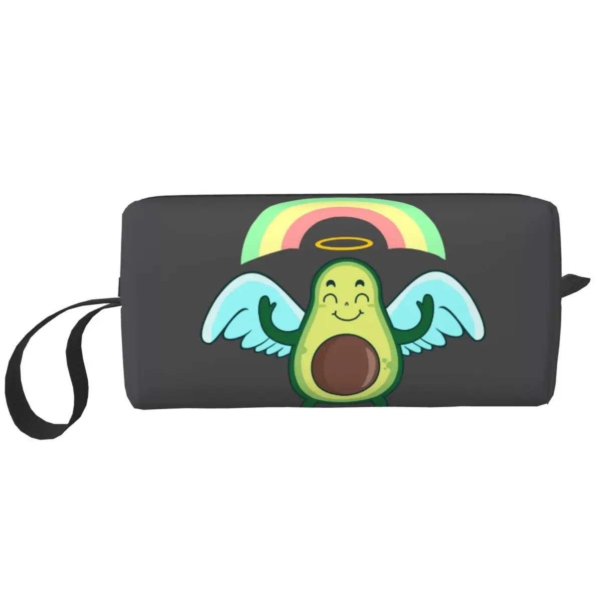 

Fashion Angel Avocado Travel Toiletry Bag for Women Fruit Vegan Makeup Cosmetic Organizer Beauty Storage Bags Dopp Kit Case Box