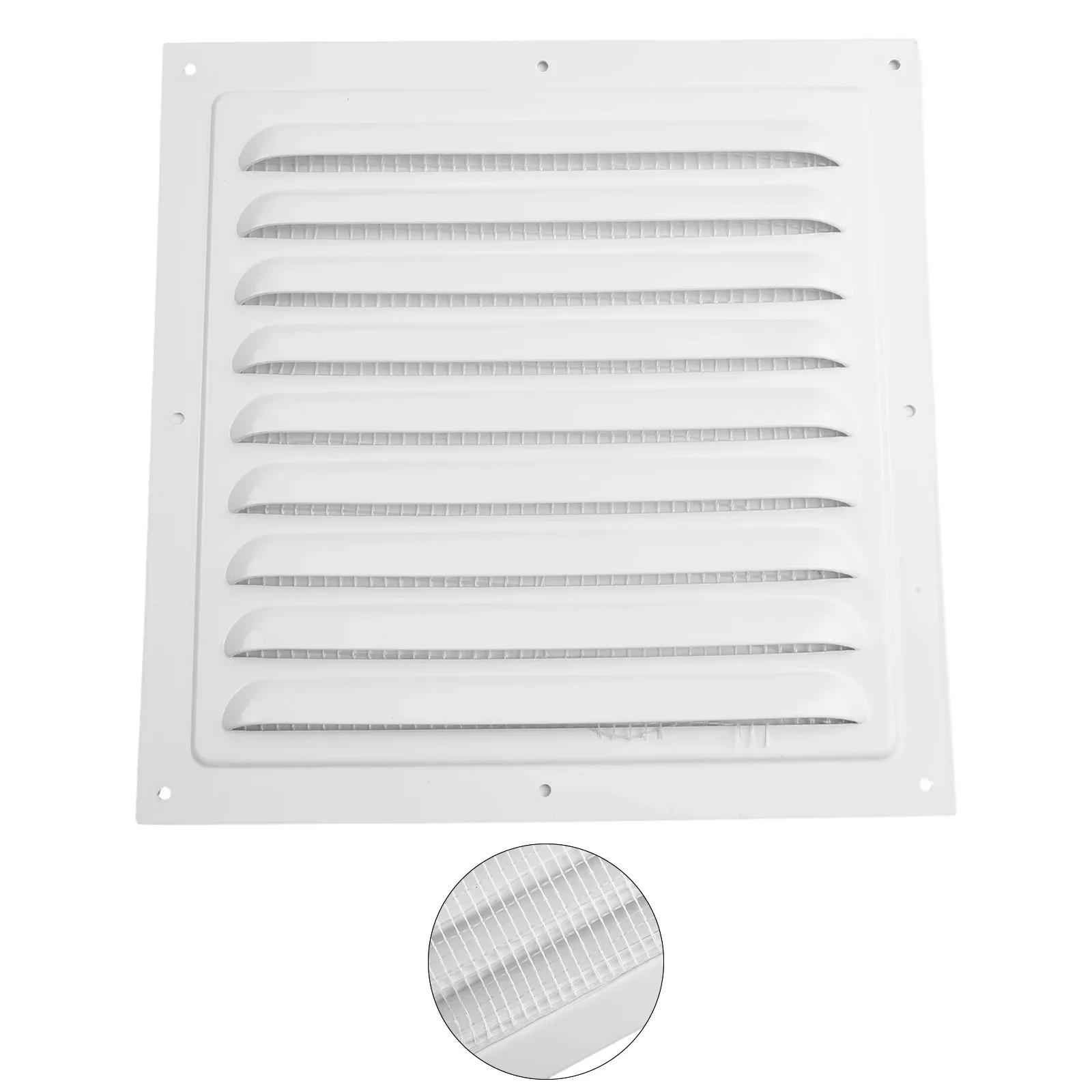 Air Vent Grille Ventilations Cover Metal Window Square Vents Insect Screen Cap Aluminum Heating Cooling Vents Plates