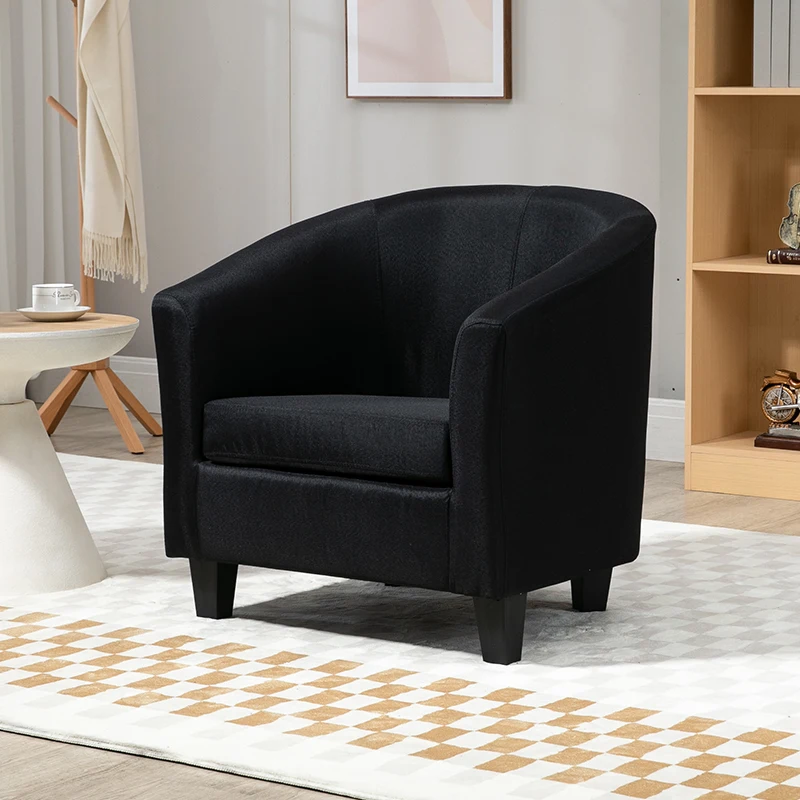 

Bedroom Oval Vintage Sofa Office Foam Black Nordic Modern Puffs Sofa Curved Small Single Sillones Modernos Para Furniture
