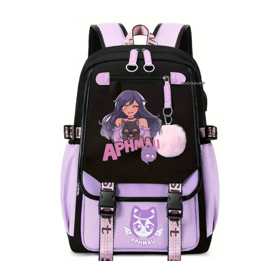 Aphmau Anime Backpack Cosplay Unisex Students School Bag Cartoon Bookbag Laptop Travel Rucksack Outdoor Bag