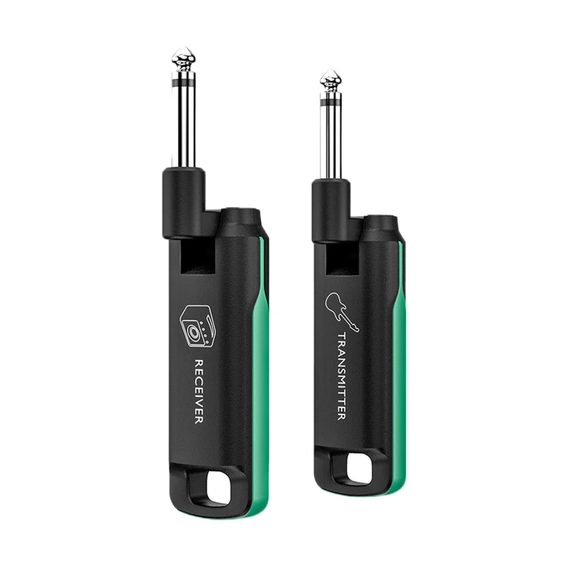 

Foldable UHF Guitar Wireless System Transmitter Receiver Transmitter 6.35mm Port