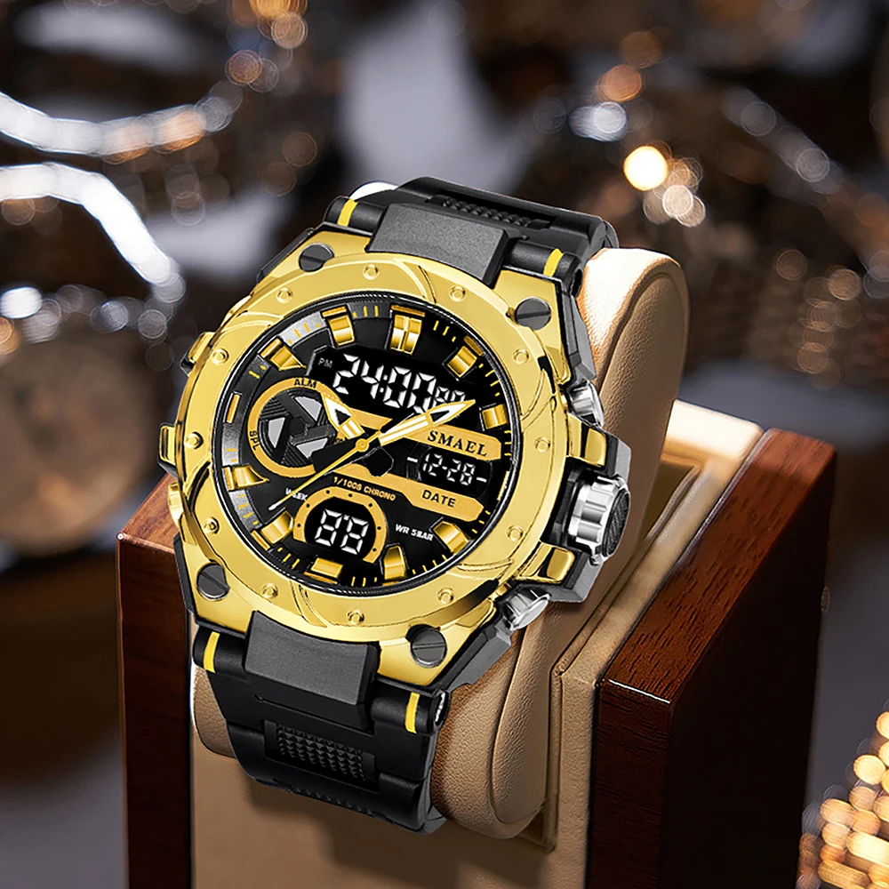 Acquista SMAEL Orologio da uomo con doppio display Orologio da polso