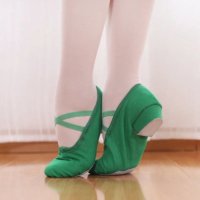 Green,Nude,Red,Black Canvas Jazz Boot Zapatillas  Hombre  Dance Shoes  Zapatos Mujer Low-top 2