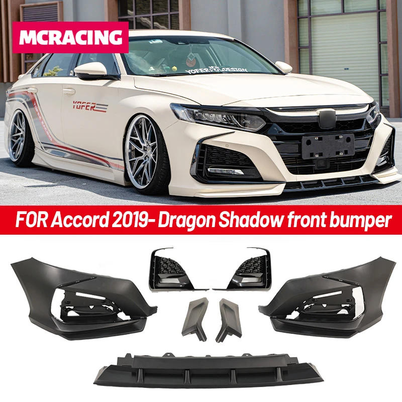 ABS Front Bumper Lip Body Kit Spoiler Splitters Fits For Honda Accord