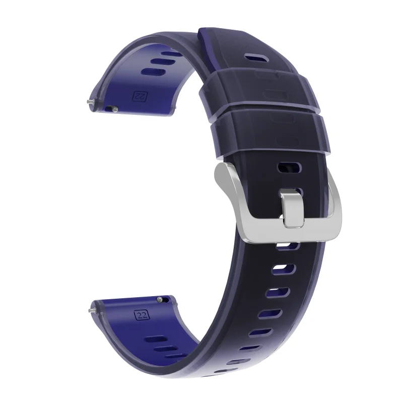 Translucent Silicone Watch Band - 22mm Strap