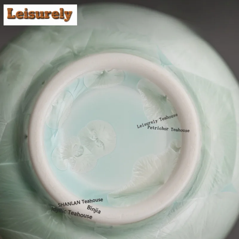 170ml Crystal Glaze Teacup Traditional Tea Bowl Cute Cup Tea-tasting Fragrance Cup Jianzhan Master Cups Tea Ceremony Ornaments