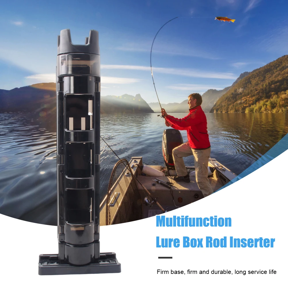 Fishing Box Rod Stand Fishing Box Rod Barrel Holder Fishing Box Pole Accessories Suit Fishing Tools For Angler Supplies