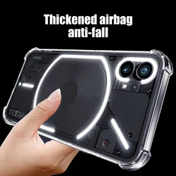 Air-bag Clear Case For Nothing Phone 1 Cases Shockproof Transparent Bumper Back Cover For Nothing Phone One Phone1 6.55 inch