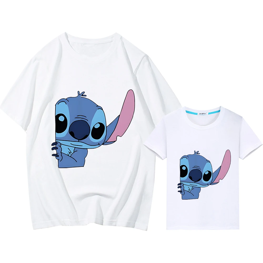 

Футболка для мамы и дочки, 100% хлопок, с принтом Диснея