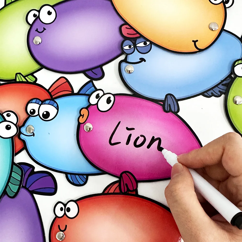 Dry Erasable Cards, DIY Educational Learning Game for Kindergarten Montessori , Early Childhood Teaching Aids - 4