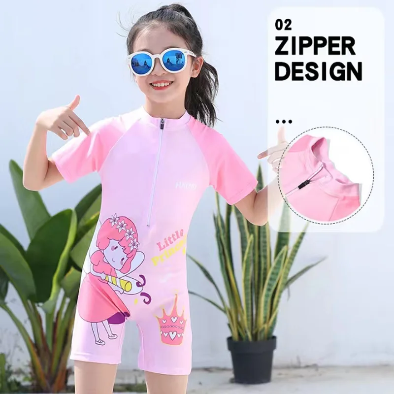 Children's Swimwear Cute Cartoon Boys Girls One-Piece Swimming Costume Toddler For kids swimsuits