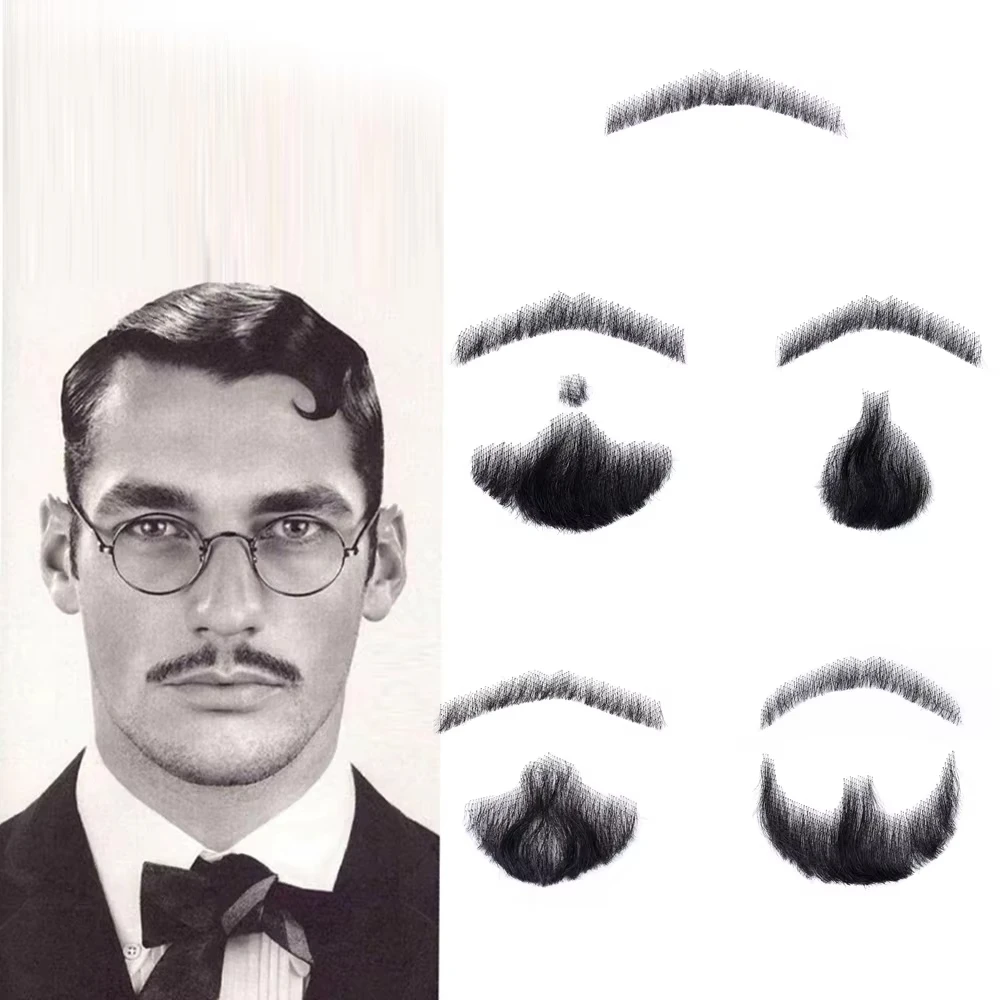 Synthetic Lace Beard Fake Moustache For Men Cosplay