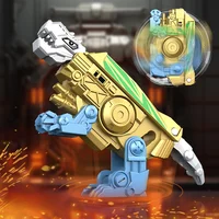 2 in 1 Transforming Fidget Spinner Dinosaur Fidget Toys Mechanical Tyrannosaurus Rex Folding Rotating Decompression Hand Spinner 2