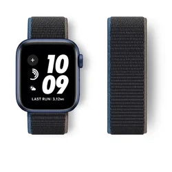 Premium Nylon Loop Strap for Smartwatch - Sporty and Durable Bracelet Band (Charcoal 65)