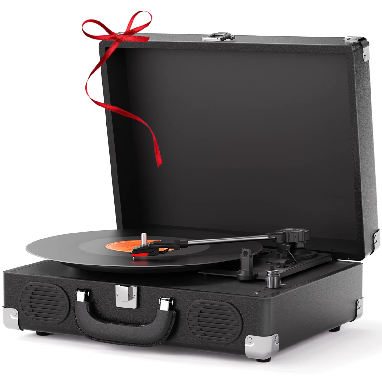 Maio S100belt-angetriebenes Vintage-Grammophongerät, Schallplatte, Plattenspieler, High-Fidelity-Stereo, integrierter Lautsprecher, 3 Geschwindigkeiten