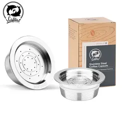 iCafilas Reusable Coffee Capsule Refilable Filter Basket For Lavazza a modo mio Stainless Steel Metal