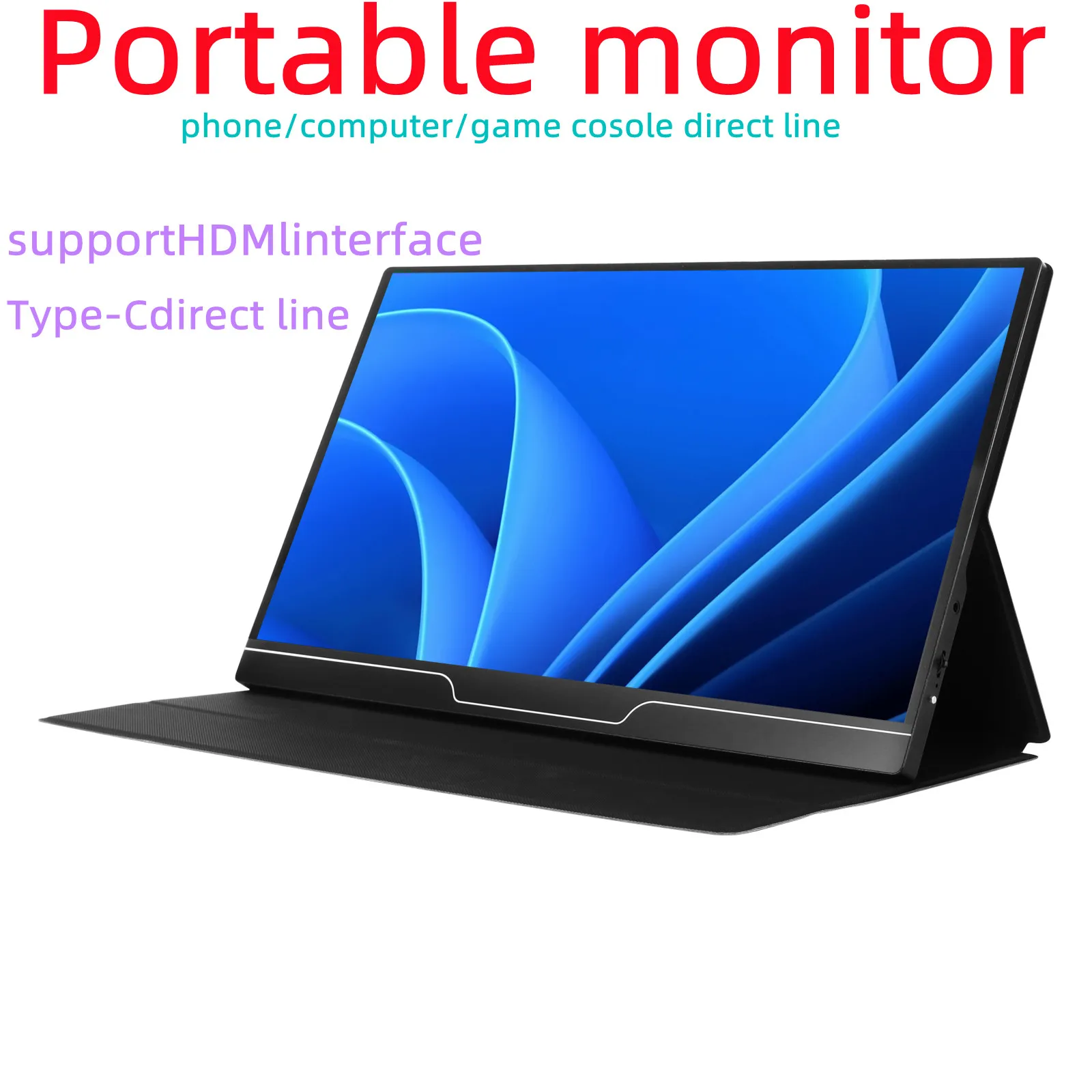 Tela-LCD-port-til-para-jogos-monitor-HDR-USB-tipo-C-compat-vel-com-HDMI ...