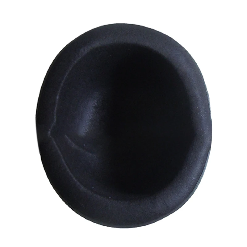 Bowler Hat Vintage Felt Derby Hat For Men And Women Round Cloche Upturn Brim Church Hats With Black Ribbon Derby