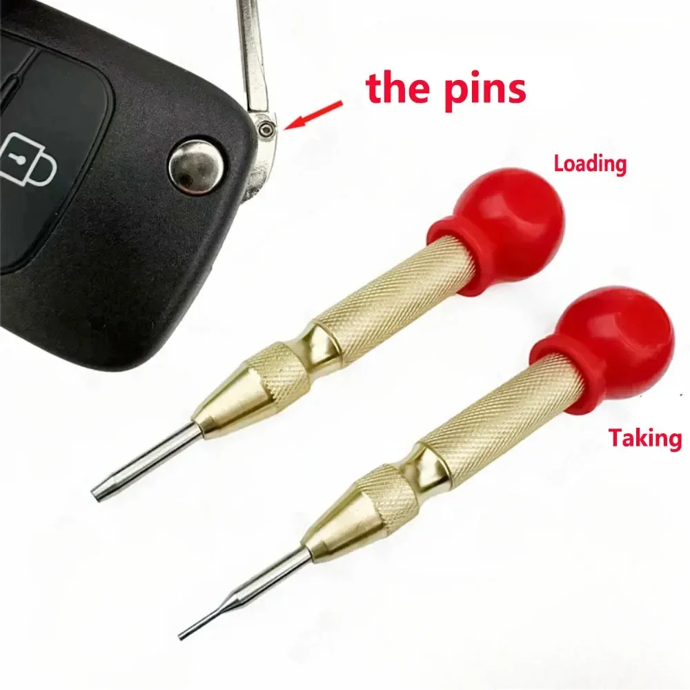 2PCS/set Replacement Pins Quick Taking and Loading Folding Remote Control Key Fixing Pin Tools locksmith tools locksmith extractor tools lock pick tools lock repair tool pin disassembly tool