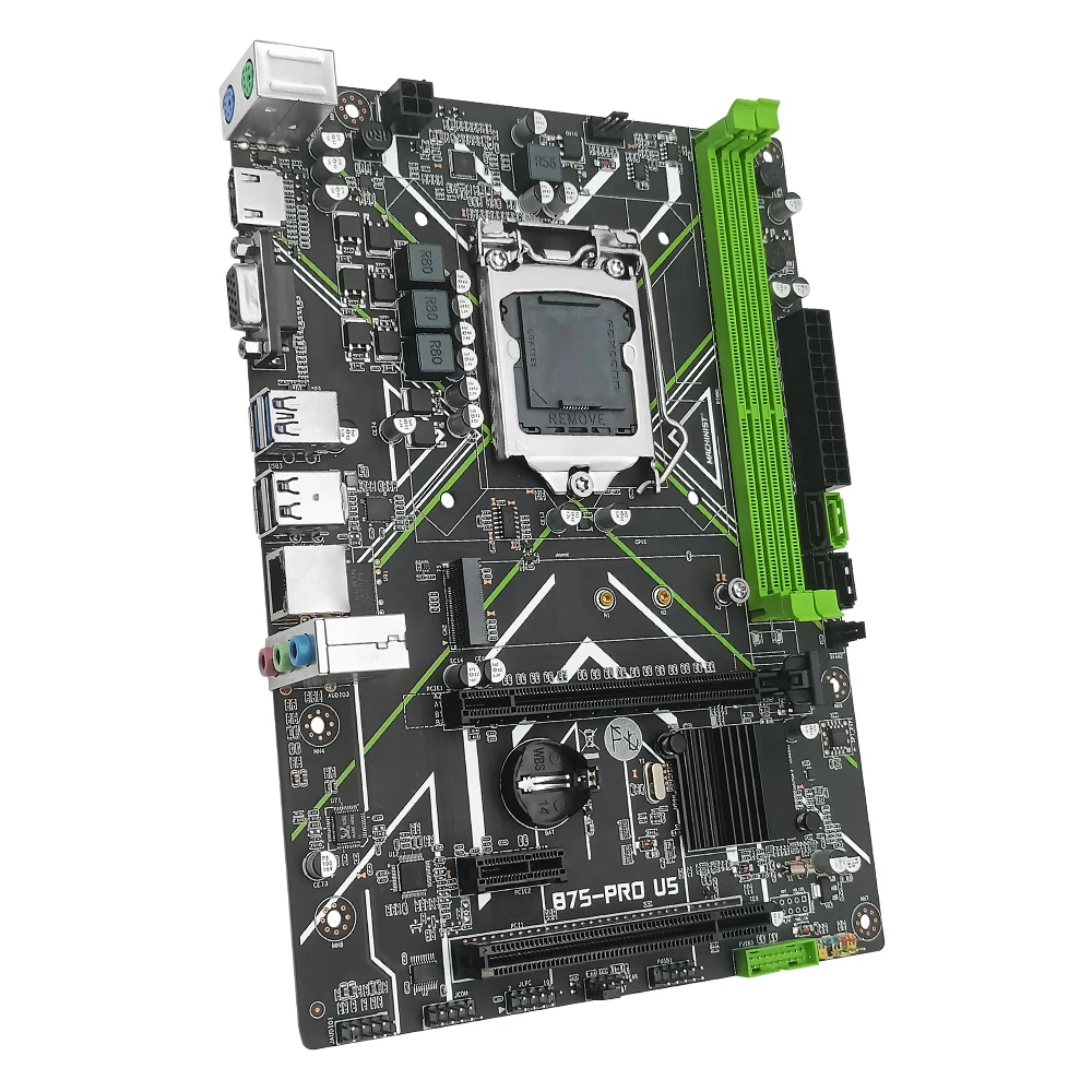 Motherboard Suporte Core i3 i5 Processador Cpu Ddr3 Memória Ram Desktop M.2 Ngff Usb 3.0 Vga B75-pro u5 Machinist-b75 - Imagem 5