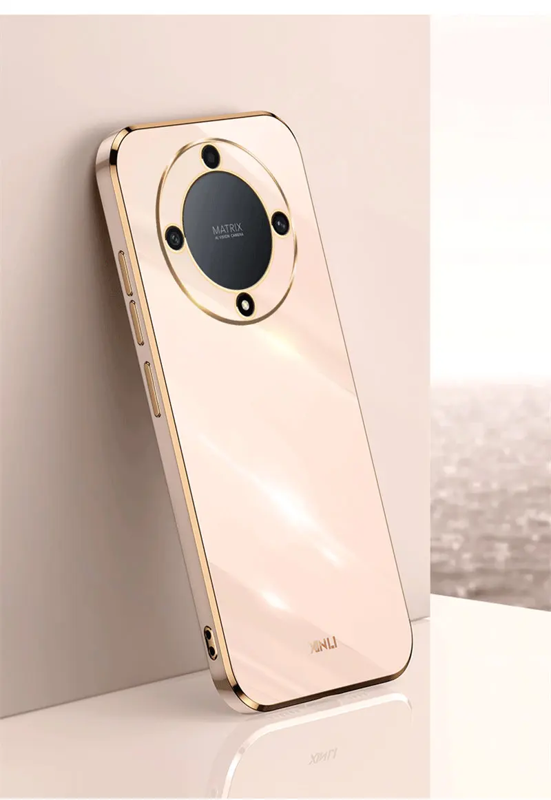 Enhanced 6D Plating Silicone TPU Soft Back Cover