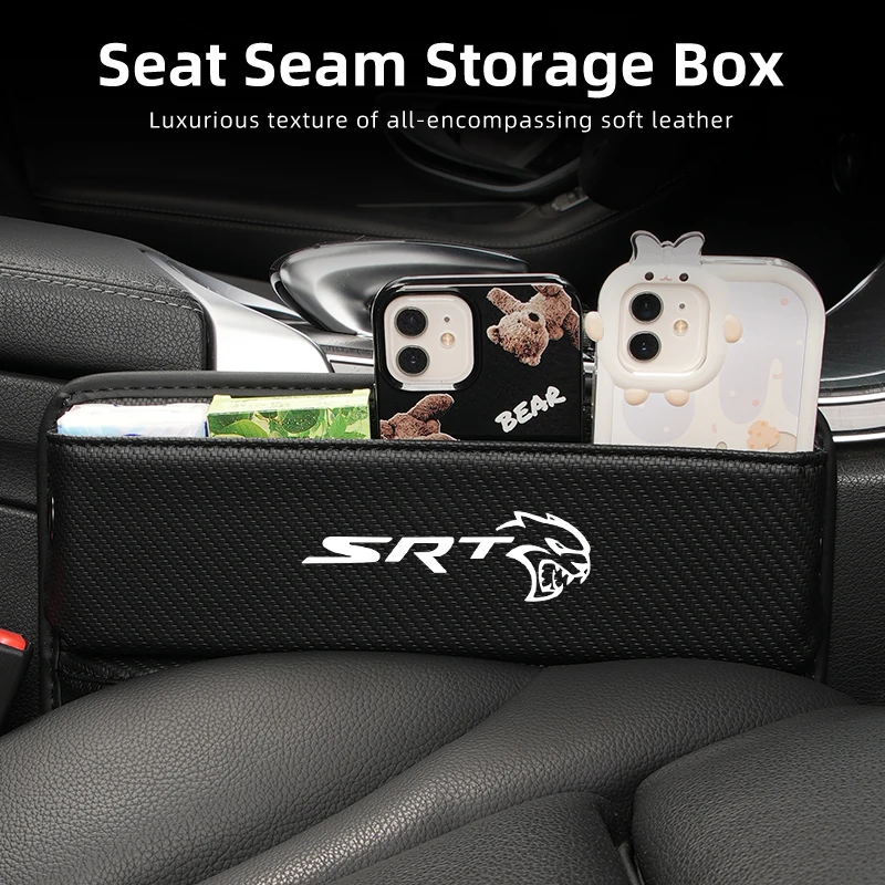 Seggiolino Auto Gap Organizer Box Auto Crevice Stowing Tidy Storage Bag Per Dodge Srt Ram Journey Charger Challenger Caliber Durango